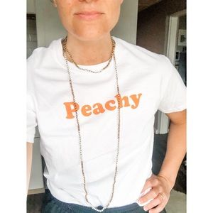 Long beaded layering necklace